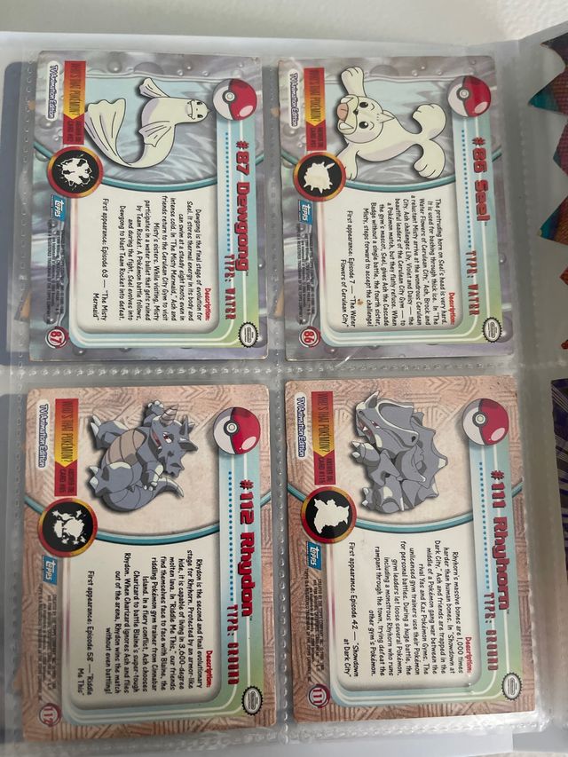 Cartas Pokemon Topps