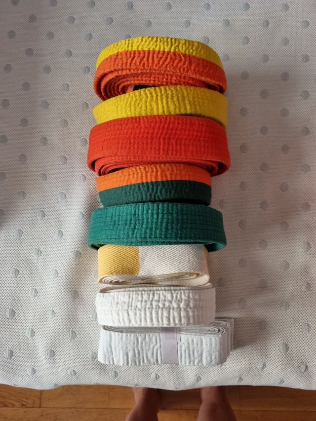 cinturones judo/karate niño