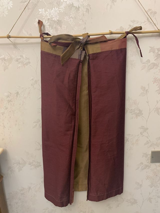 Gonna a portafoglio in shantung