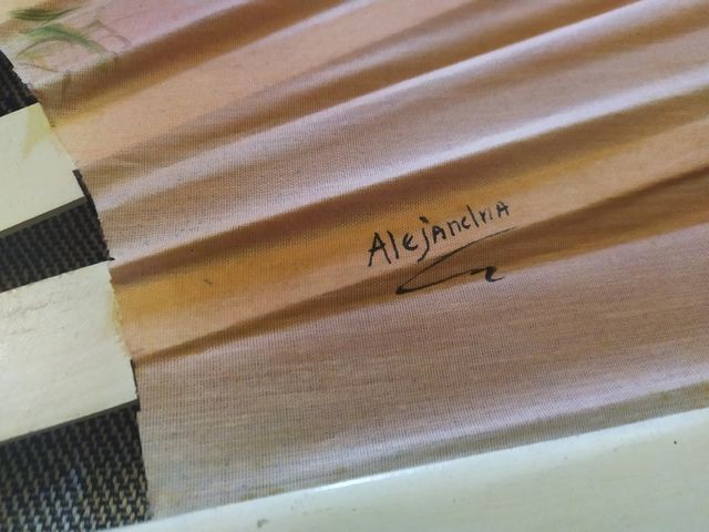 Abanicos Gigantes pintados a mano 144 cm.