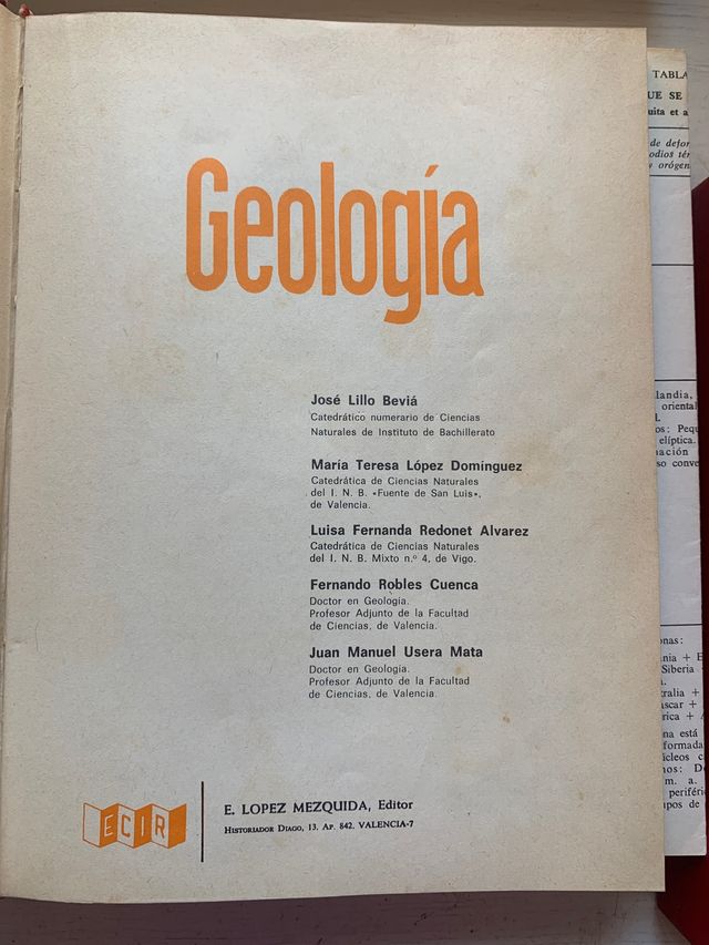 Geología COU editorial Ecir