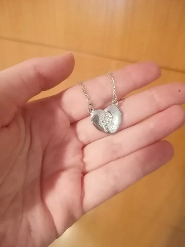 Colgante corazón inicial R