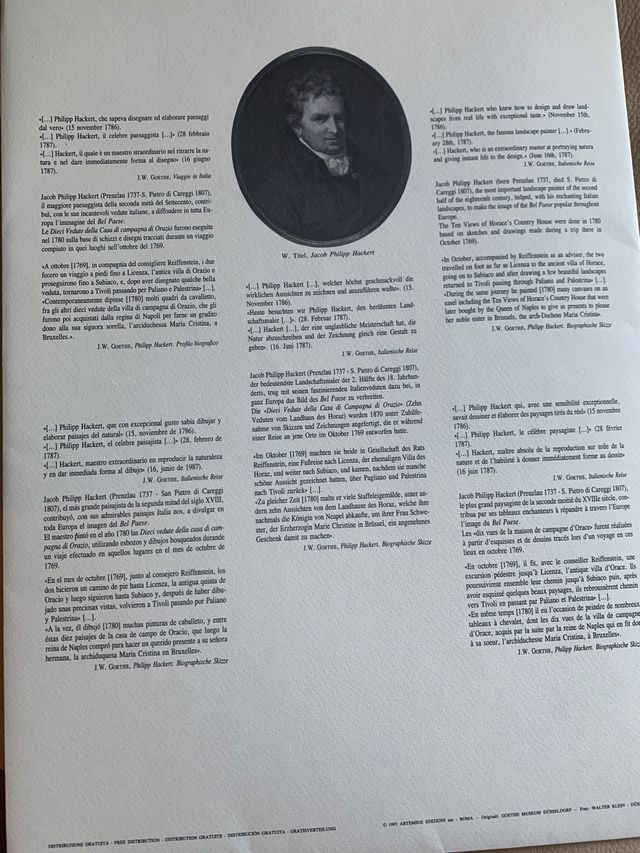 7 stampe moderne:"vedute della casa di Orazio