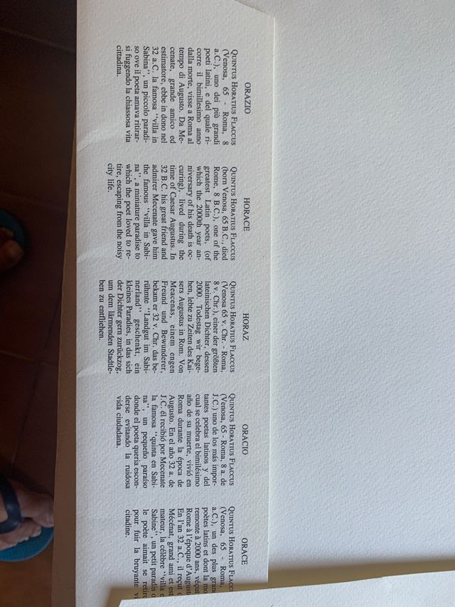 7 stampe moderne:"vedute della casa di Orazio