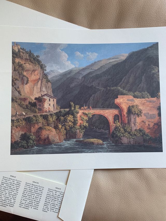 7 stampe moderne:"vedute della casa di Orazio