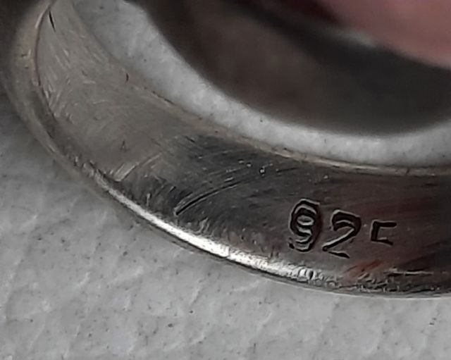 Anillo plata con piedra rosa