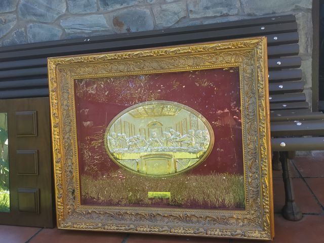 Cuadro La última Cena PLATA de LEY