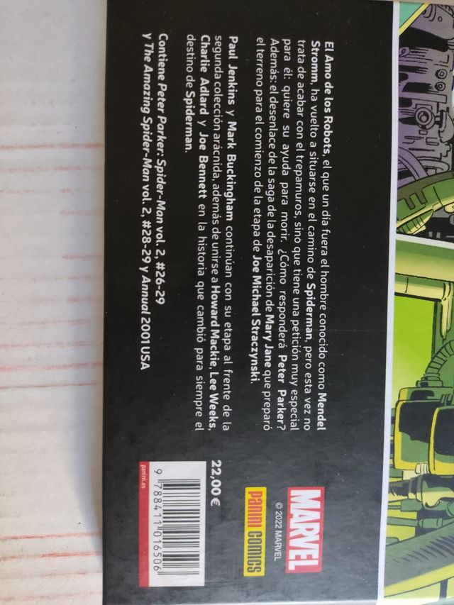 COMIC DE MARVEL SPIDERMAN PETER PARKER