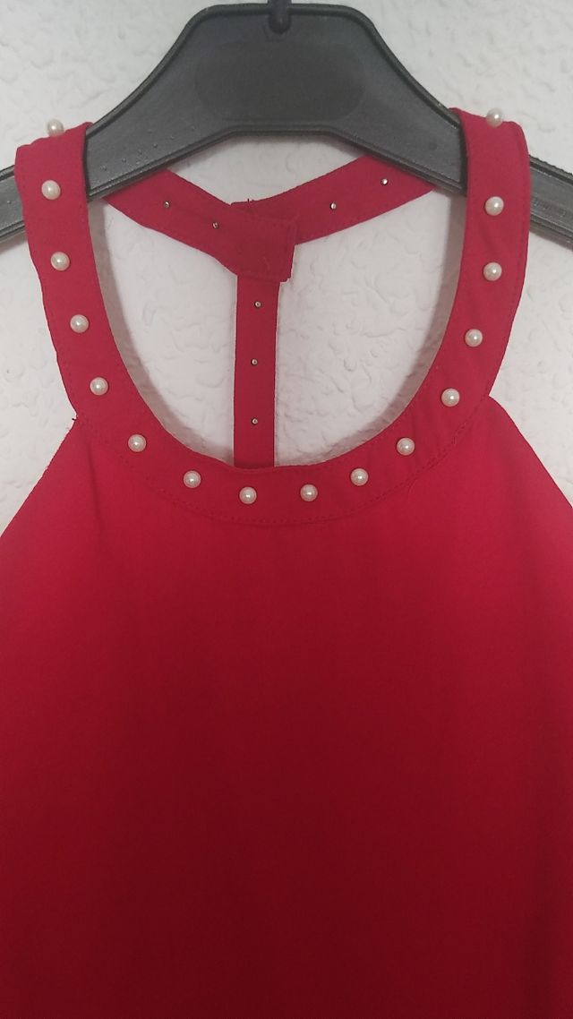 vestido rojo verano