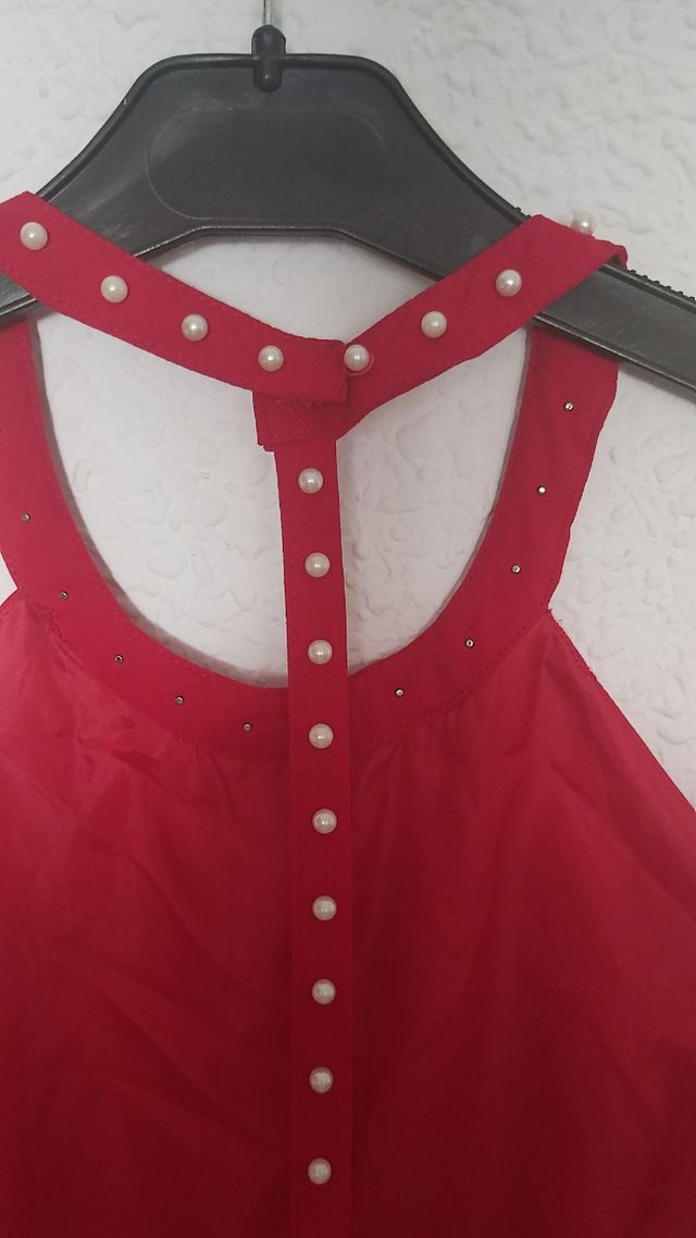 vestido rojo verano