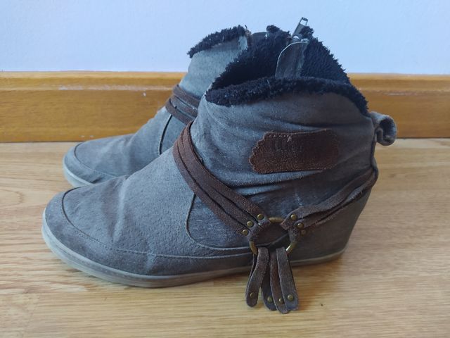 Zapato Coolway gris cuña