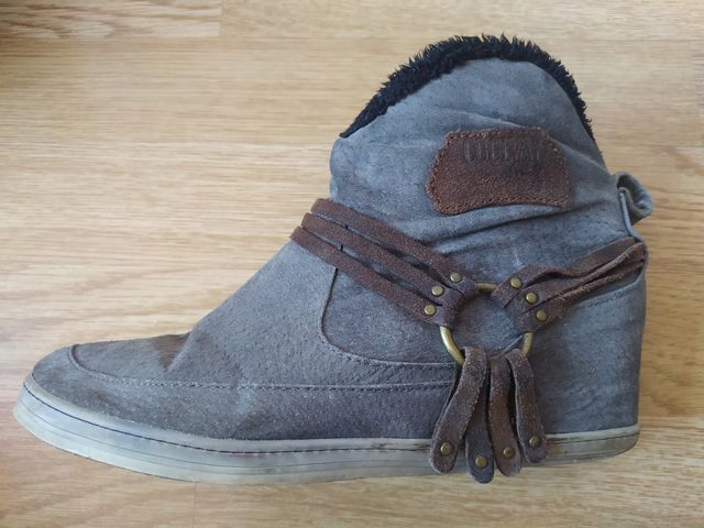 Zapato Coolway gris cuña