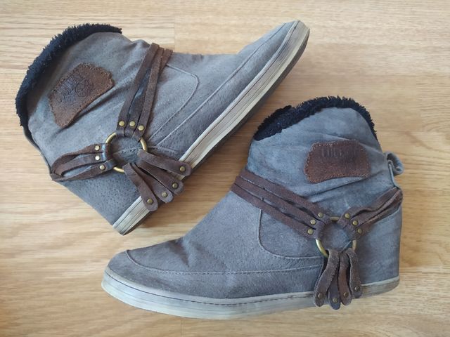 Zapato Coolway gris cuña