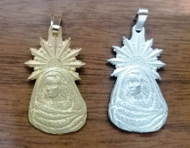 medalla virgen de la soledad (Salamanca) en plata