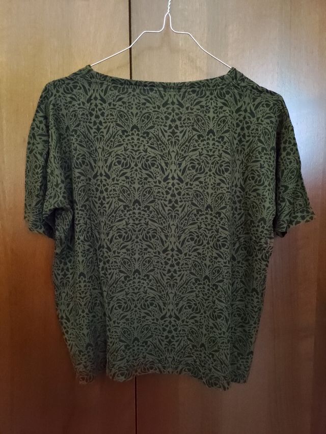 T-shirt verde militare optical