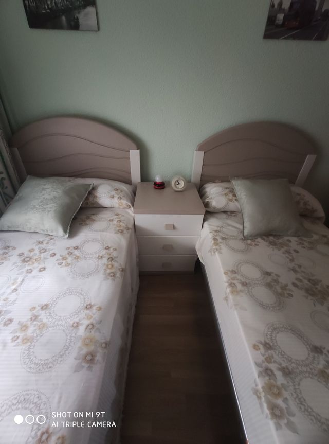 dormitorio 2 camas de 80 Sin ningún uso