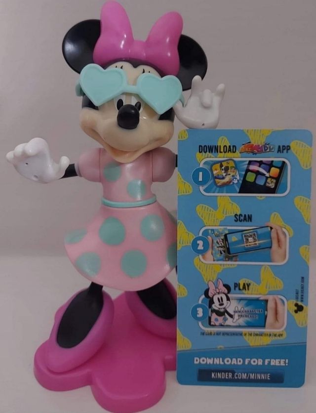 Minnie da collezione, con codice QR.