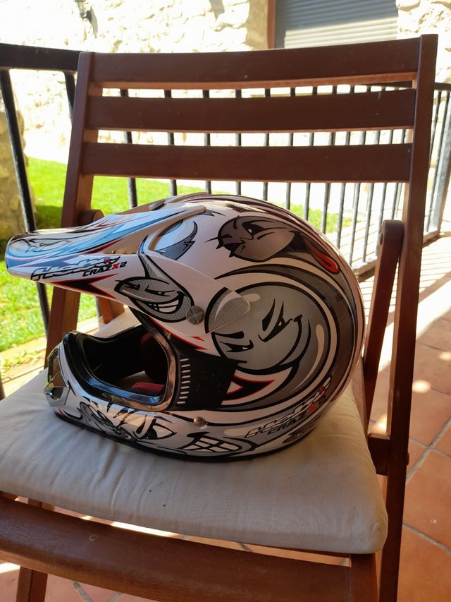 casco motocross  hebo niño 6 a 9 años 