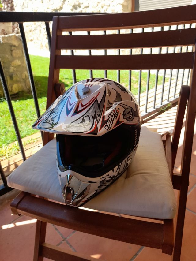 casco motocross  hebo niño 6 a 9 años 