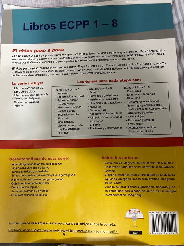 Libro El Chino paso a paso 5, texto NUEVO