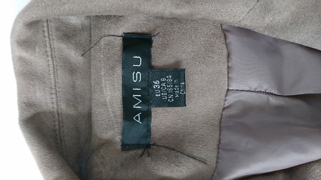 Americana terciopelo color topo