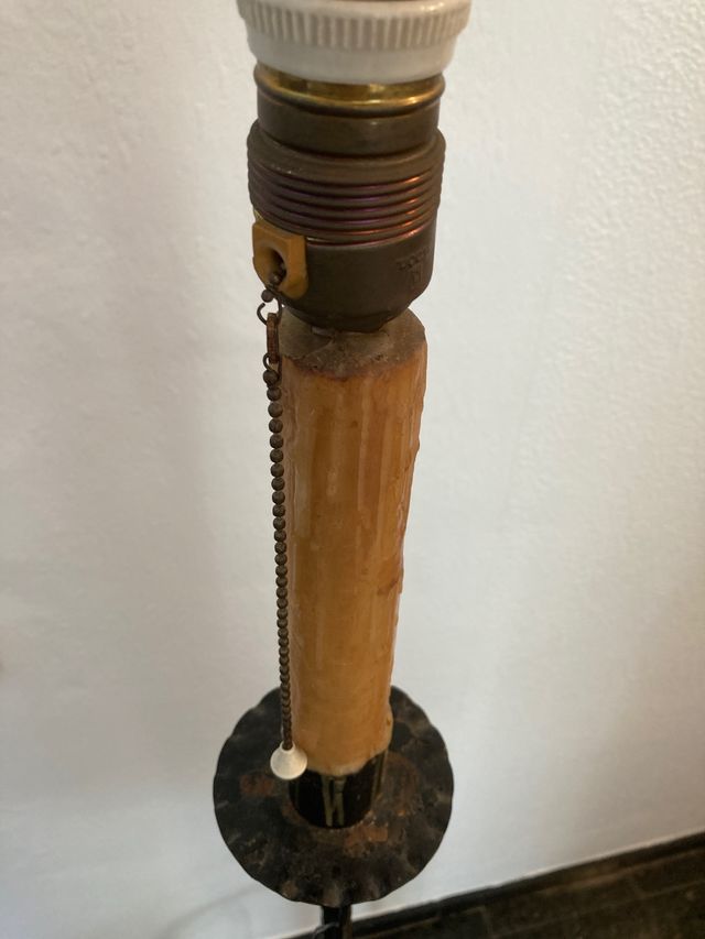 Pie lámpara hierro forjado