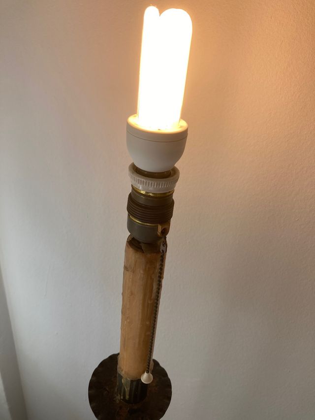 Pie lámpara hierro forjado