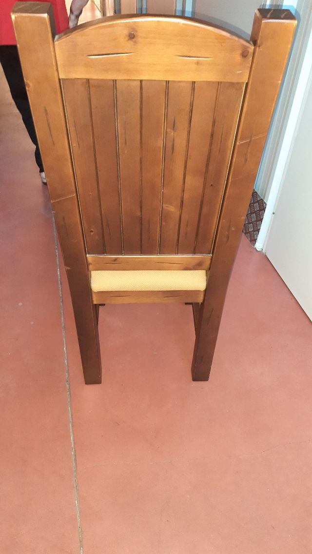 silla castellana madera maciza de calidad