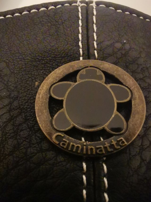 bolso bandora negro/gris Caminatta