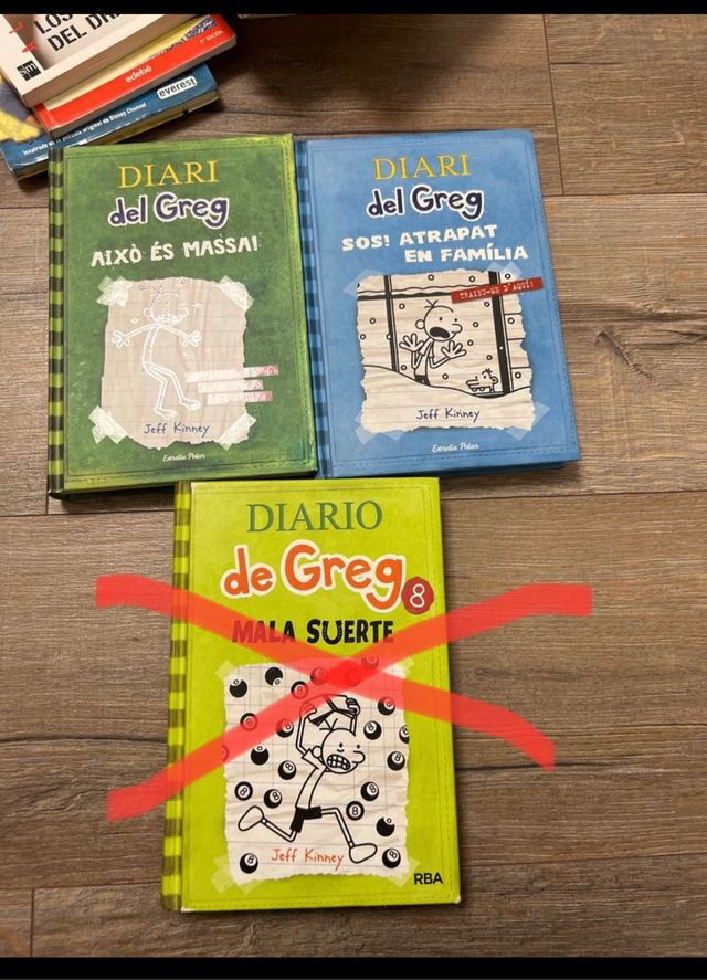 Diario de Greg  cada uno 5 euro, ago envió