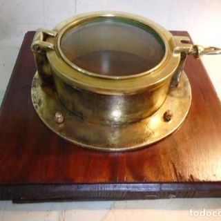 OJO DE BUEY PORTILLO DE BRONCE RESTAURADO de segunda mano por 195 EUR