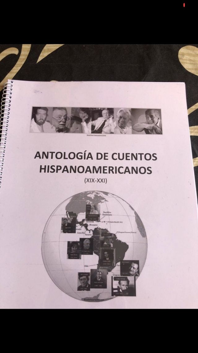 Libreta de Antología De Cuentos Hispanoamericanos