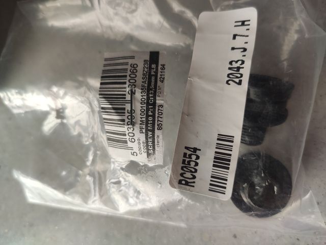 tornillo/viela pedal bici dos unidades