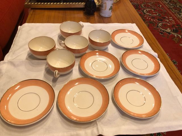 Juego café antiguo incompleto