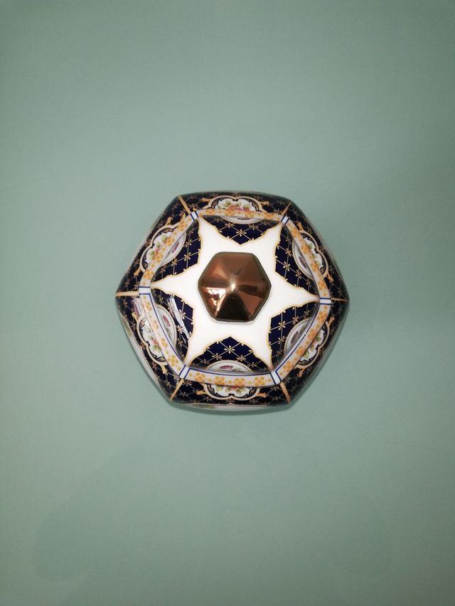 JARRON ESTILO ORIENTAL.JAPONES. 25 CM  * 14 CM