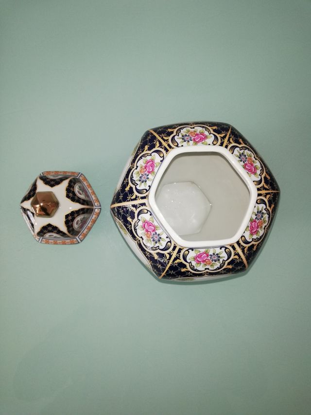 JARRON ESTILO ORIENTAL.JAPONES. 25 CM  * 14 CM