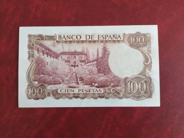 Antiguo billete de 100 pts de 1970.Sin circular.