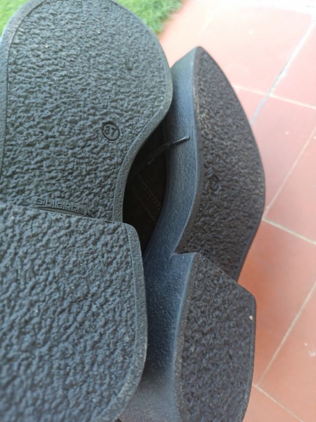 botín negro piel 37 #sin estrenar#