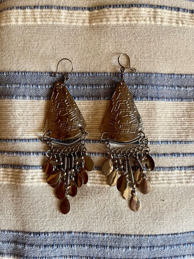 Pendientes largos etnicos