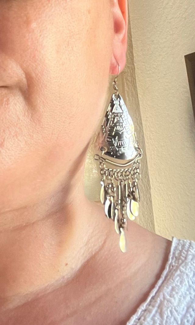 Pendientes largos etnicos