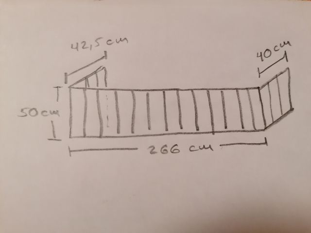 Barandilla de aluminio marrón