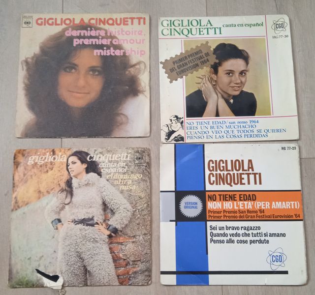 Lote Singles Gigliola Cinquetti