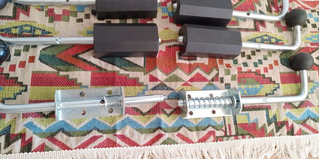 Lote de seis pestillos para puerta