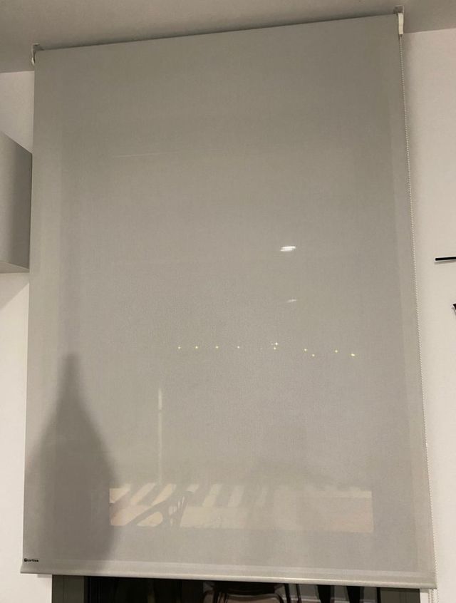 Cortinas/estores de calidad, color gris. 2 un.