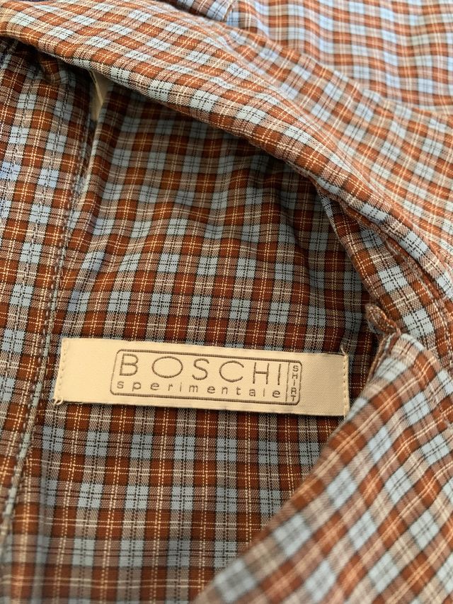 BOSCHI Sperimentale Camicia uomo tg.40 scacchi