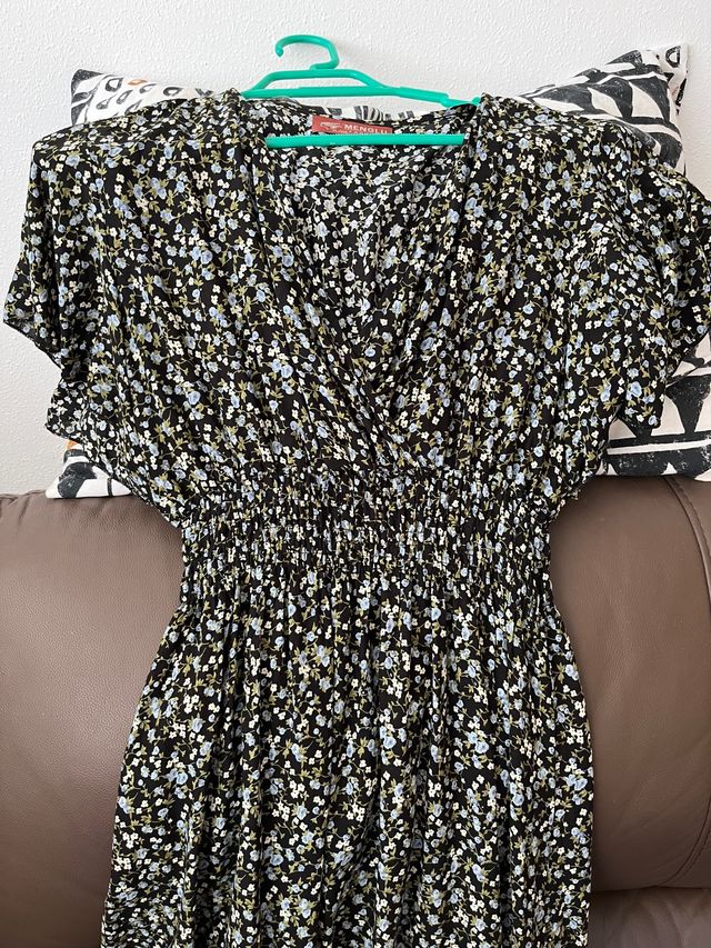 Vestido largo estampado