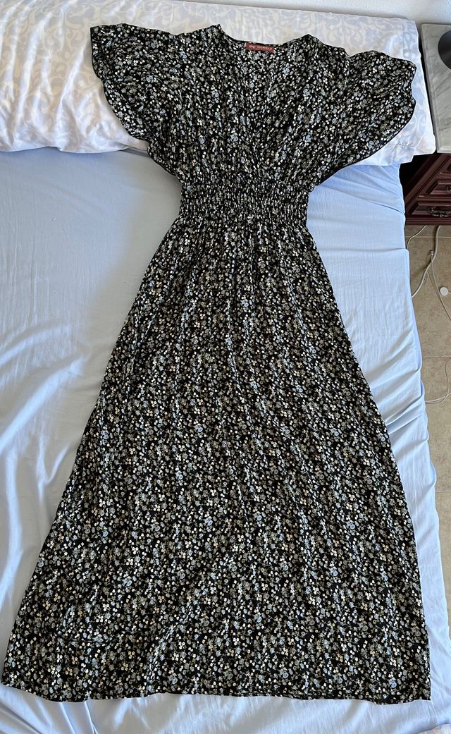 Vestido largo estampado