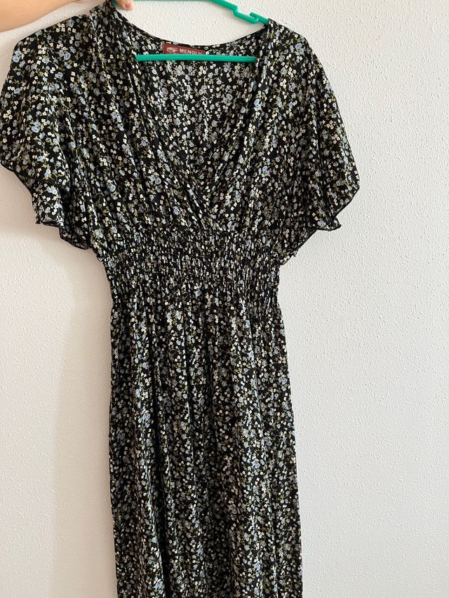 Vestido largo estampado