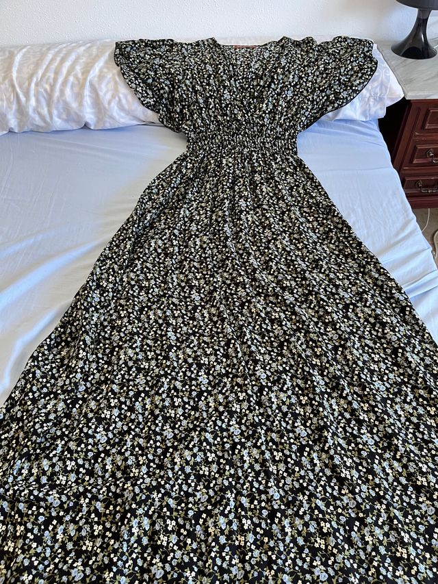 Vestido largo estampado