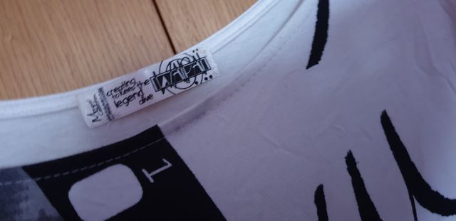 camiseta larga talla L